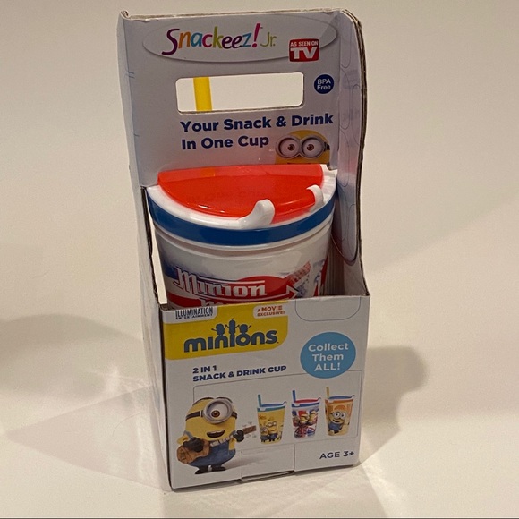 Snackeez Kitchen New Snackeez Jr Minions 2 In Snack Drink Cup